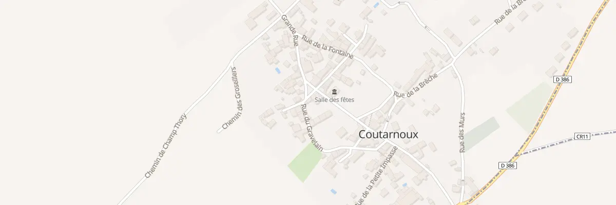 Plan du 8 Rue des Impasses à Coutarnoux