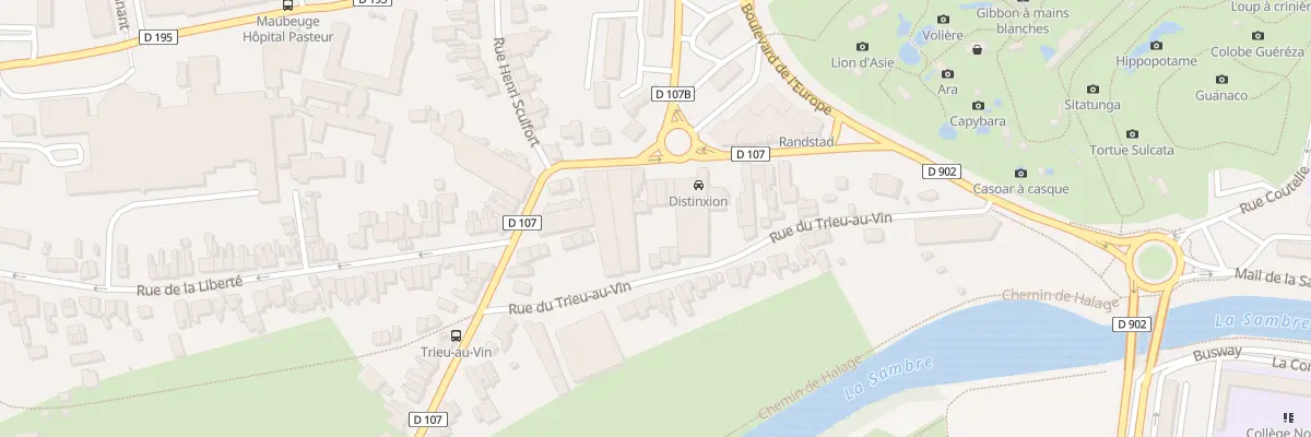 Plan du 5 Rue d’Hautmont à Maubeuge