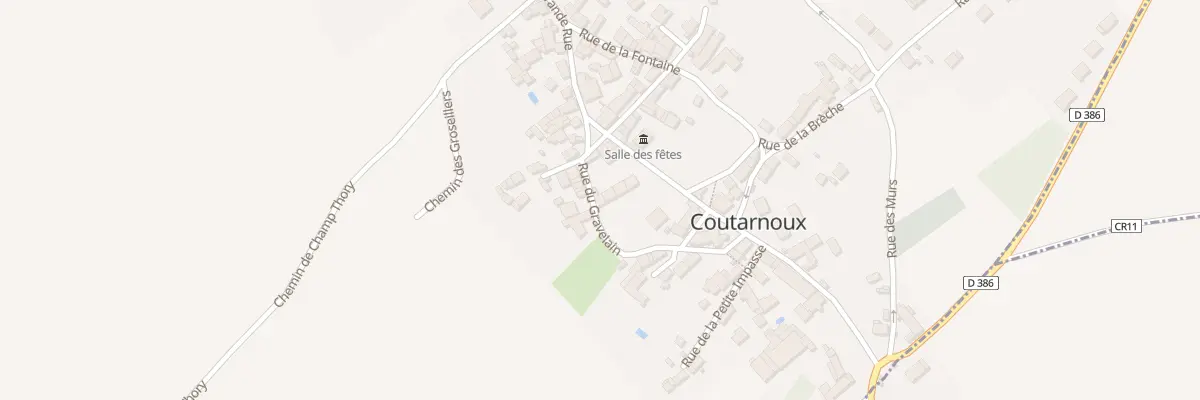 Plan du 10 Rue du Gravelain à Coutarnoux