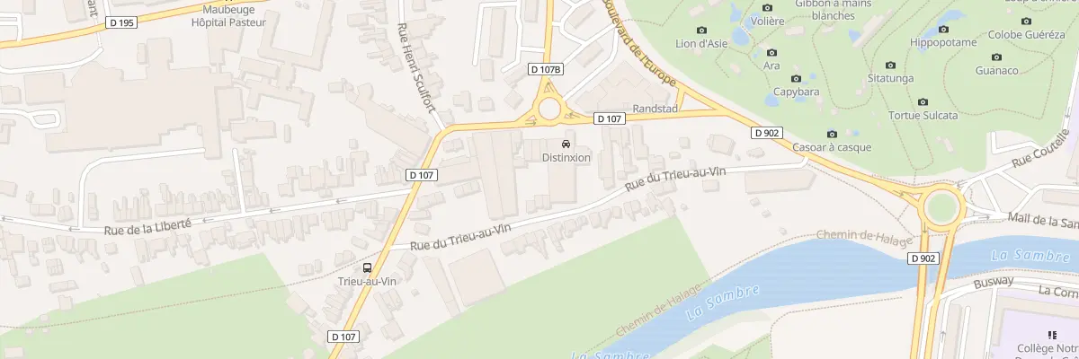 Plan du 3 Rue d’Hautmont à Maubeuge