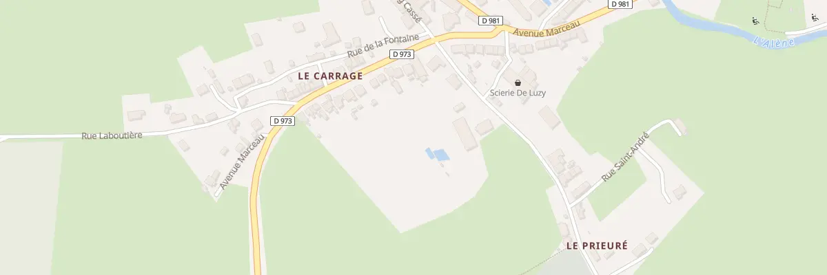 Plan du 43 Av Marceau à Luzy