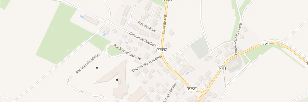 Plan du 2 Che des Fontaines à Saint-Thierry
