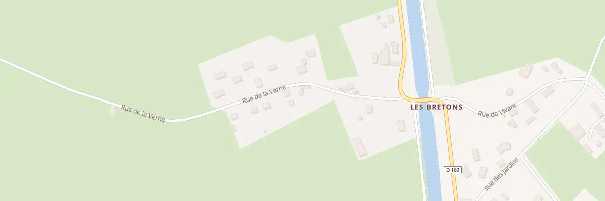 Plan du 90 Rue de la Verne à Chassenard