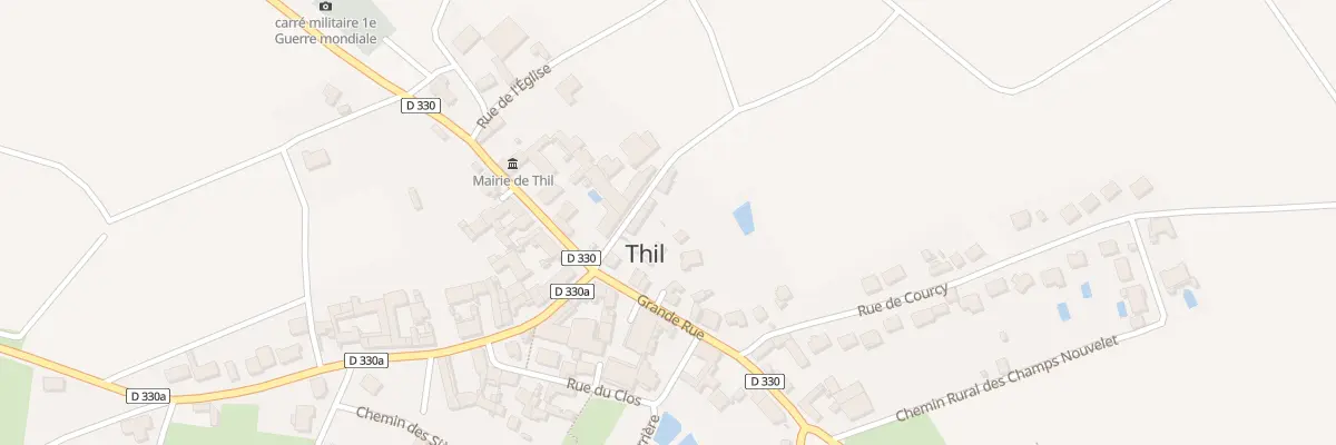 Plan du 6 Rue de la Grange à Thil
