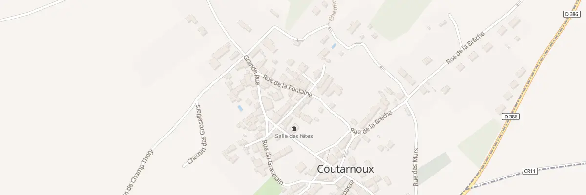 Plan du 19 Rue de la Fontaine à Coutarnoux