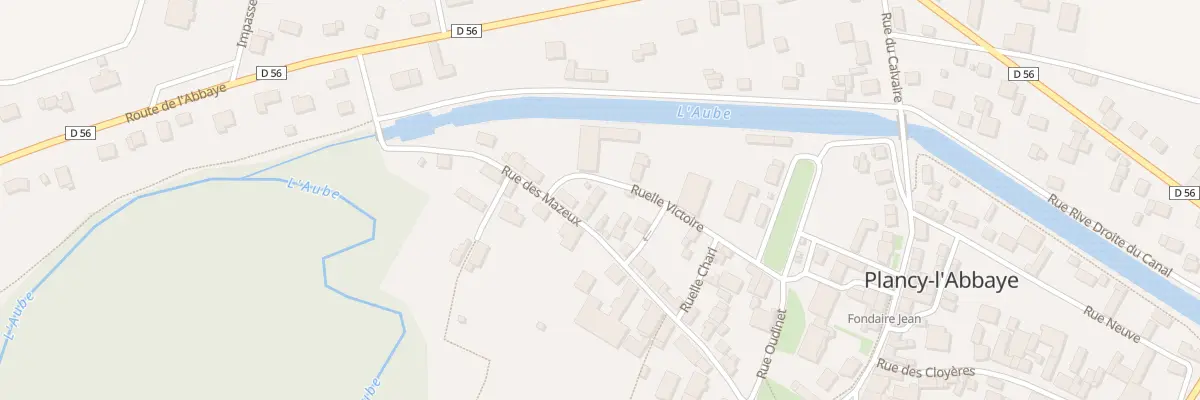 Plan du 22 Rue des Mazeux à Plancy-l’Abbaye
