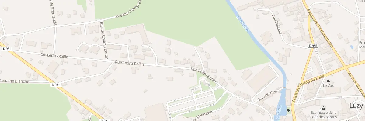Plan du 34 Rue Ledru-rollin à Luzy