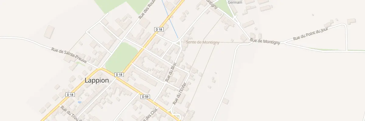 Plan du 8 Rue du Bloc à Lappion
