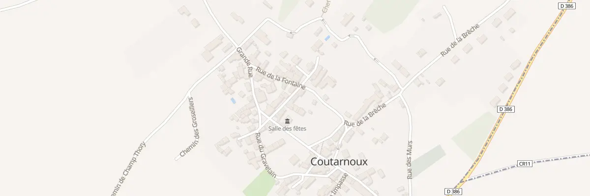 Plan du 15E Rue de la Fontaine à Coutarnoux