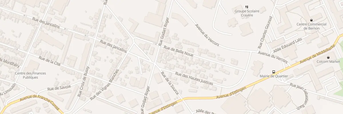 Plan du 6 Rue de Belle Noue à Épernay