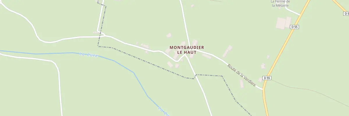 Plan du 404 Montgaudier Le Haut à Quarré-les-Tombes