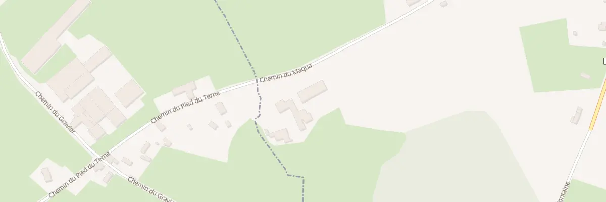 Plan du 1 Che du Maqua à Rocquigny
