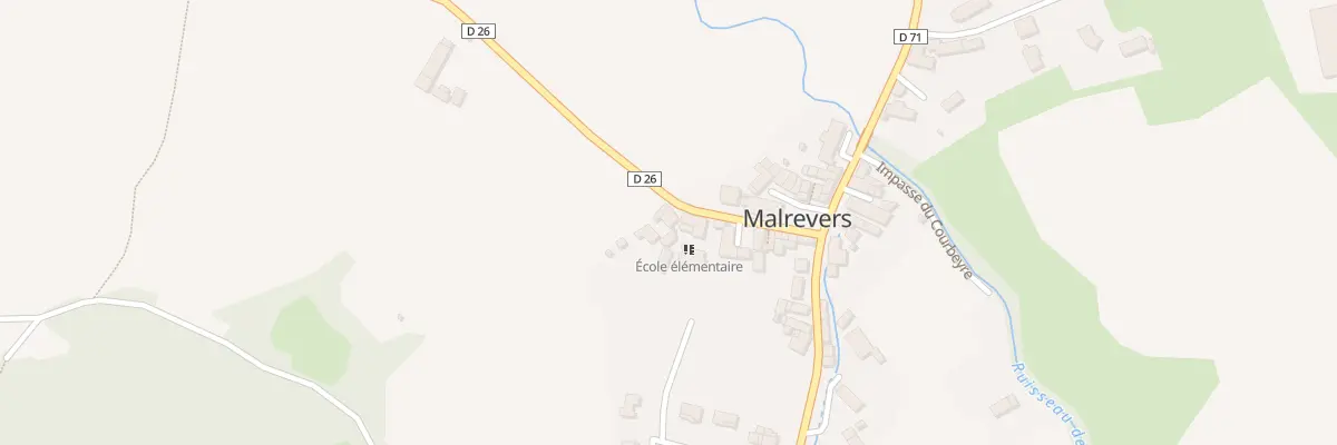 Plan du 105 Rte des Rouzeyroux à Malrevers