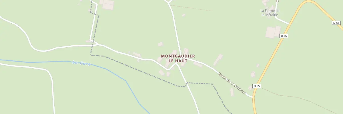 Plan du 402 Montgaudier Le Haut à Quarré-les-Tombes