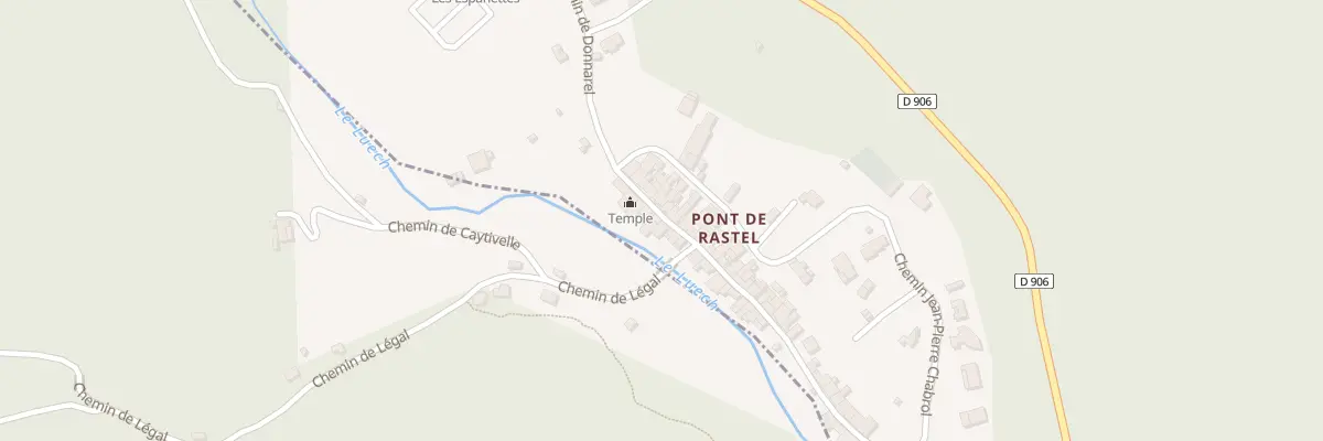 Plan du 10 Rue Pont de Rastel Aime Cregut à Génolhac