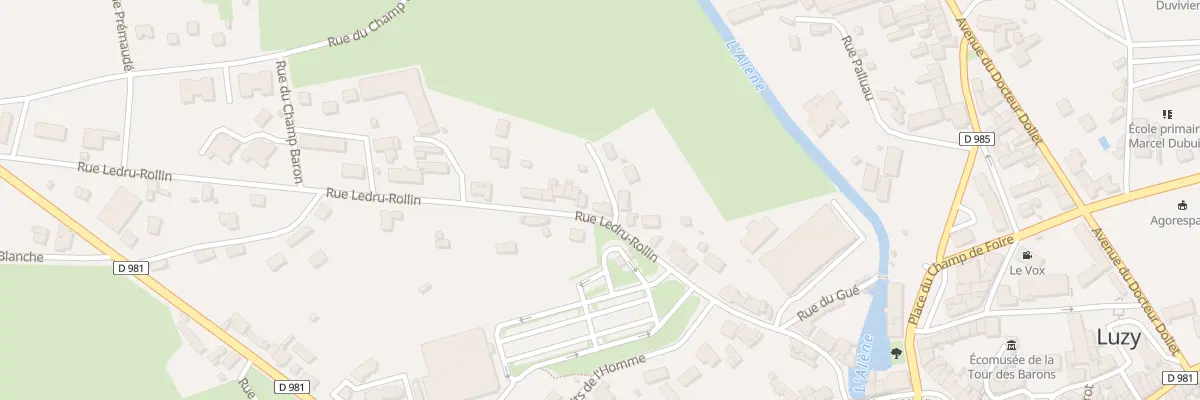 Plan du 26 Rue Ledru-rollin à Luzy