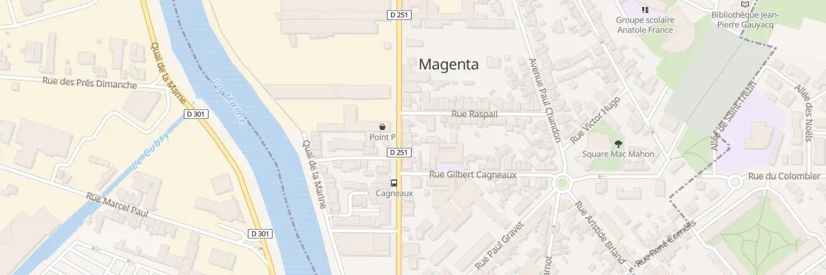 Plan du 44 Av Alfred Anatole Thevenet à Magenta