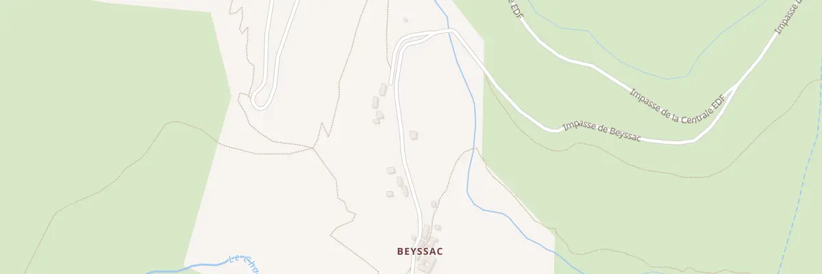 Plan du 5321 Beyssac à Pied-de-Borne