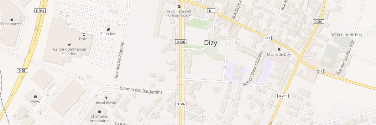 Plan du 412 Av du General Leclerc à Dizy