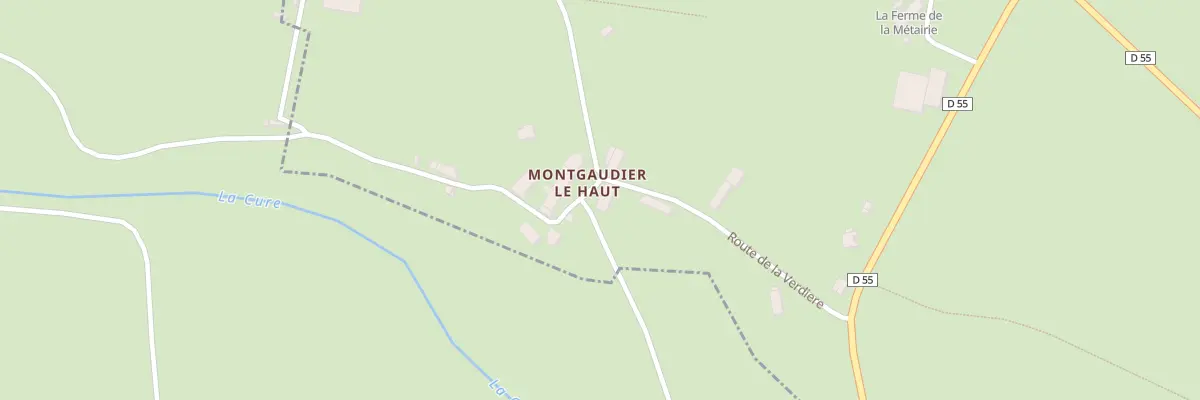 Plan du 400 Montgaudier Le Haut à Quarré-les-Tombes