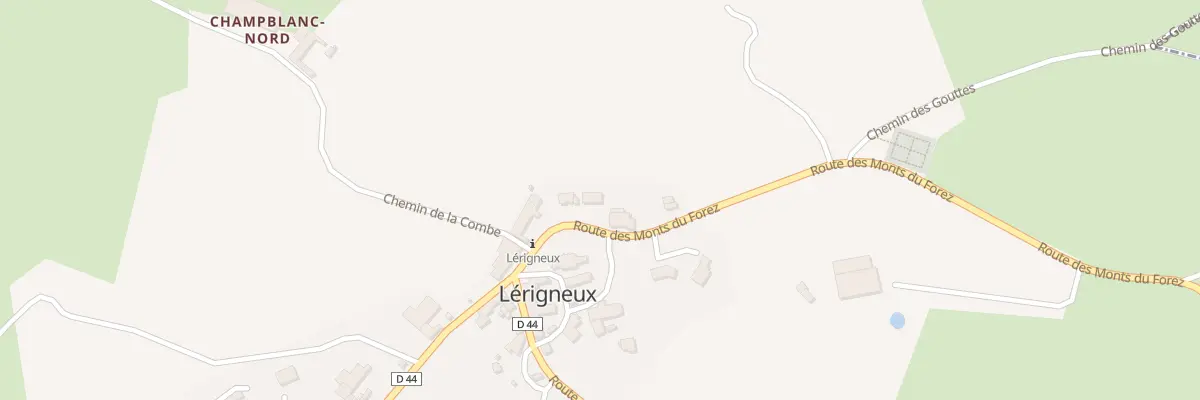 Plan du 6856 Rte des Monts du Forez à Lérigneux