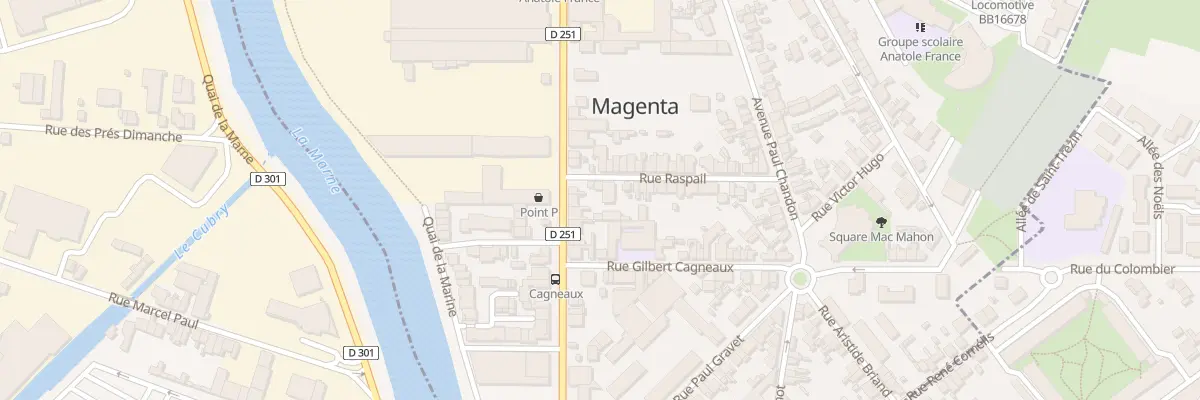 Plan du 46 Av Alfred Anatole Thevenet à Magenta