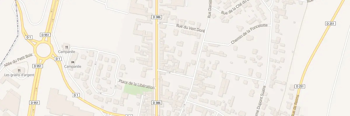 Plan du 740 Av du General Leclerc à Dizy