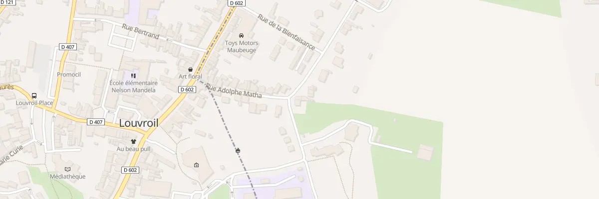 Plan du 117 Rue du Gauche Pied à Maubeuge