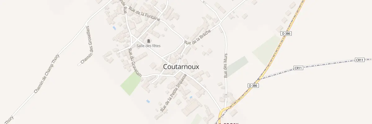 Plan du 2 Rue de la Fontaine à Coutarnoux
