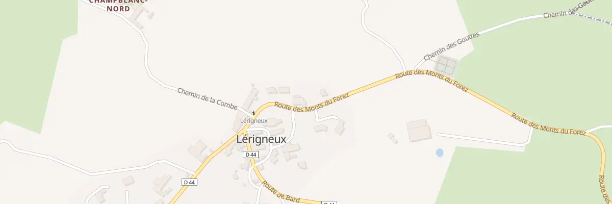 Plan du 6832 Rte des Monts du Forez à Lérigneux