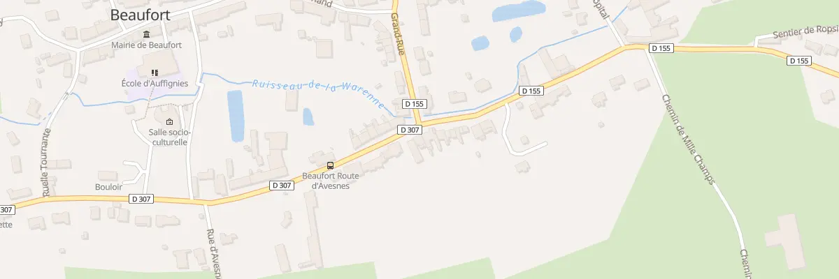 Plan du 1 Rue d’Avesnes à Beaufort