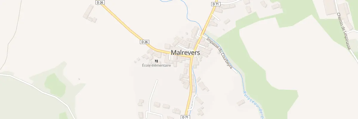 Plan du 35 Rte des Rouzeyroux à Malrevers
