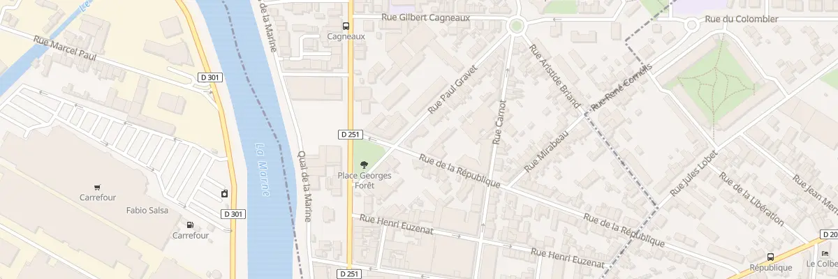Plan du 1B Rue de la République à Magenta