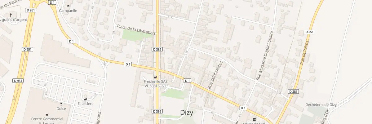 Plan du 36 Rue Daniele Casanova à Dizy