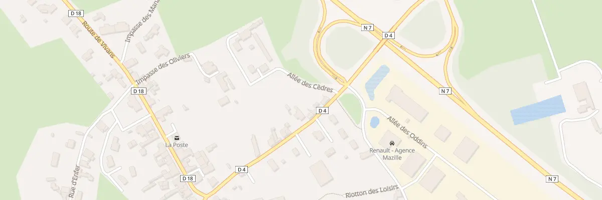 Plan du 245 Rte de Noailly à Saint-Germain-Lespinasse
