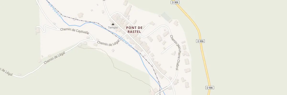 Plan du 35 Rue Pont de Rastel Aime Cregut à Génolhac