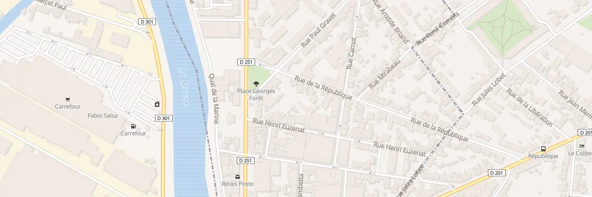 Plan du 2 Rue de la République à Magenta