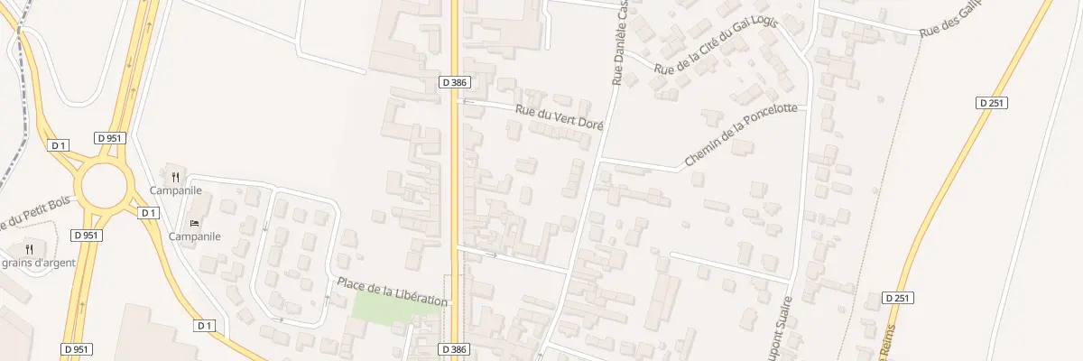 Plan du 213 Rue Daniele Casanova à Dizy