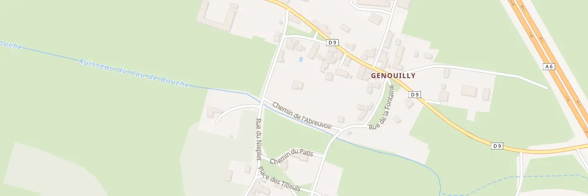 Plan du 9001 Genouilly Hameau à Provency