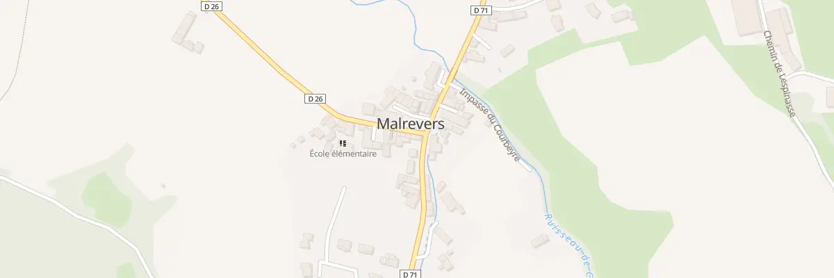 Plan du 5 Rte des Rouzeyroux à Malrevers