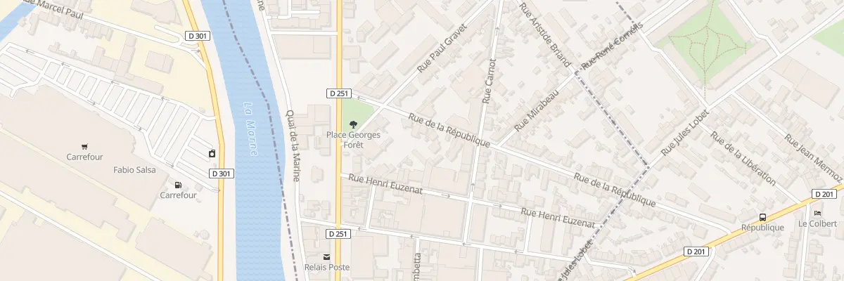 Plan du 4 Rue de la République à Magenta