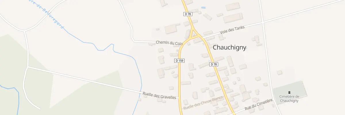 Plan du 6 Rue de la Vallee à Chauchigny