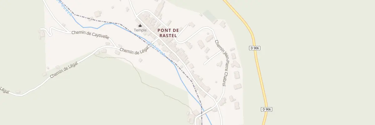 Plan du 41 Rue Pont de Rastel Aime Cregut à Génolhac