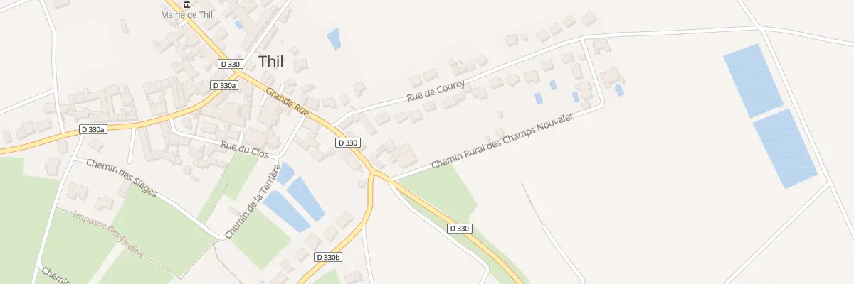 Plan du 6 Rue de Courcy à Thil