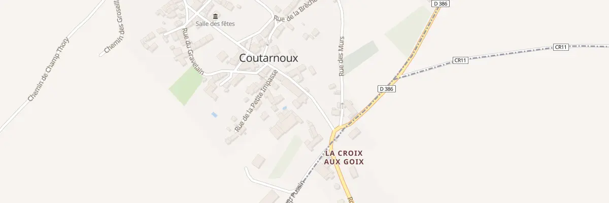 Plan du 9 Grande Rue à Coutarnoux