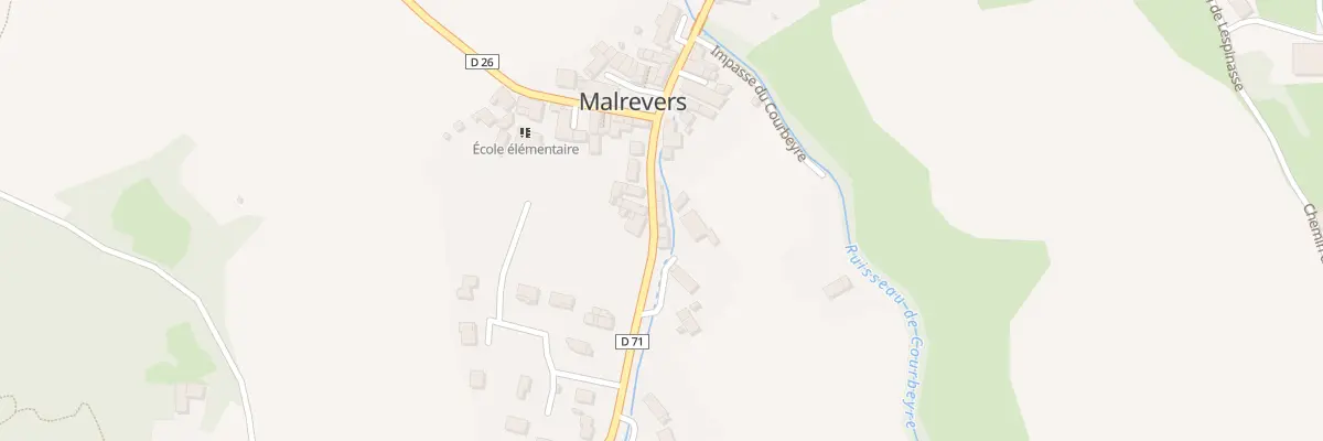 Plan du 85 Rte de la Boutaresse à Malrevers