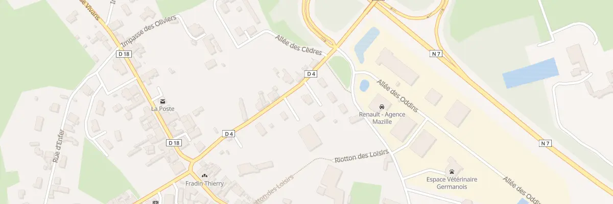 Plan du 222 Rte de Noailly à Saint-Germain-Lespinasse