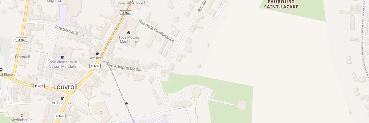 Plan du 107 Rue du Gauche Pied à Maubeuge