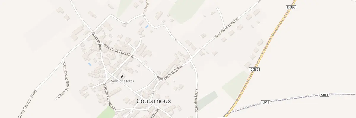 Plan du 107 Le Village à Coutarnoux