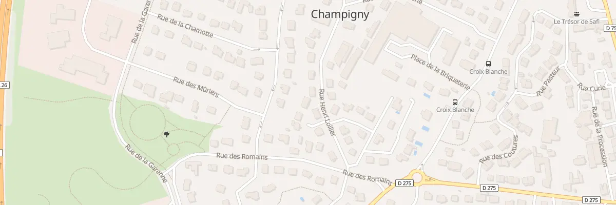 Plan du 18 Rue Henri Loilier à Champigny